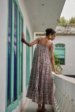 Load image into Gallery viewer, the SAGE Maxi - white with brown and pink floral
