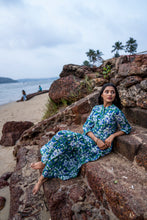 Load image into Gallery viewer, The Pepper Maxi - Blue &amp; Green floral
