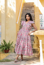 Load image into Gallery viewer, the CILANTRO midi - white with pink floral

