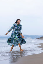 Load image into Gallery viewer, The Pepper Maxi - Blue &amp; Green floral
