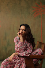 Load image into Gallery viewer, The Thyme Dress - white &amp; pink floral
