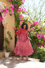 Load image into Gallery viewer, the CHILLI maxi - red &amp; purple floral
