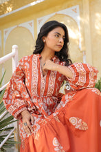 Load image into Gallery viewer, The WASABI midi - terracotta floral
