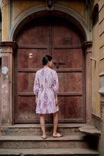 Load image into Gallery viewer, the SAFFRON mini - light pink with purple stripes
