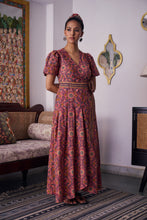 Load image into Gallery viewer, The CASSIA MAXI wrap dress -vintage rose
