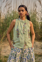 Load image into Gallery viewer, the GINGER pants - white and blue floral
