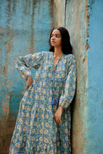 Load image into Gallery viewer, the Thyme maxi - green &amp; yellow floral
