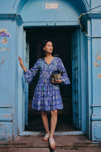 Load image into Gallery viewer, the STEVIA dress - blue floral
