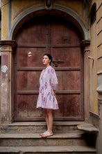 Load image into Gallery viewer, the SAFFRON mini - light pink with purple stripes
