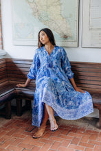 Load image into Gallery viewer, The Thyme Dress - blue floral
