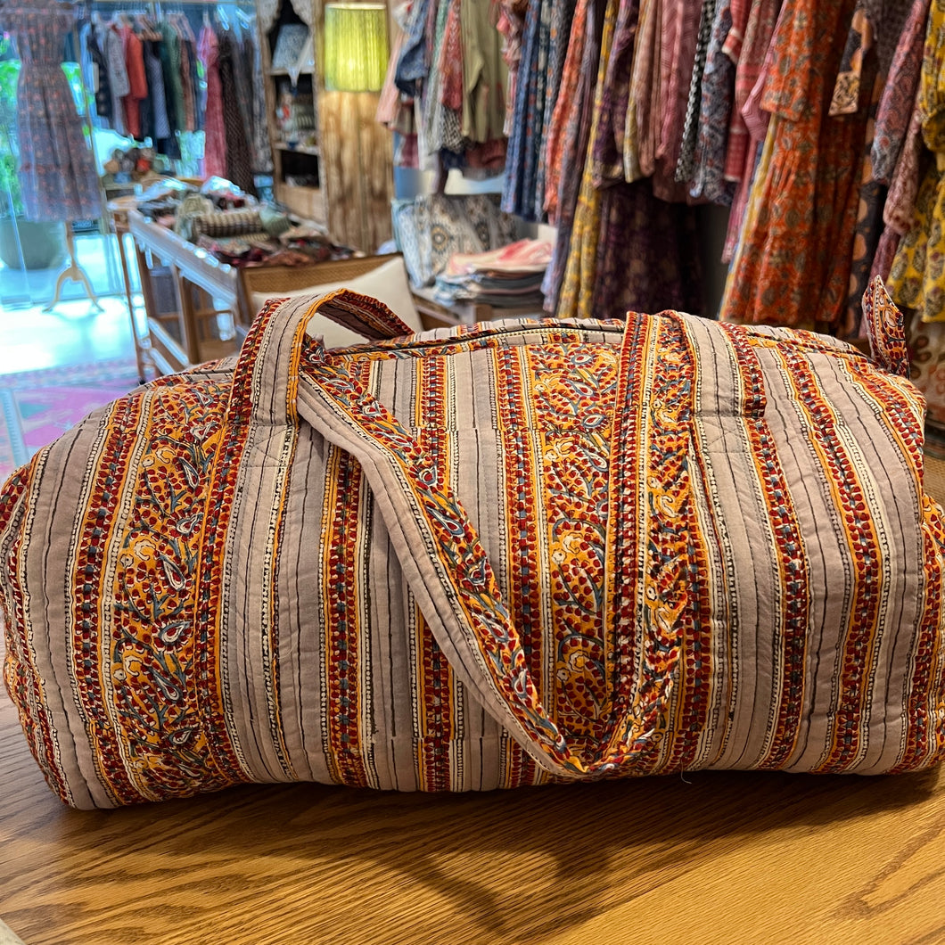 Weekender bag - grey borders