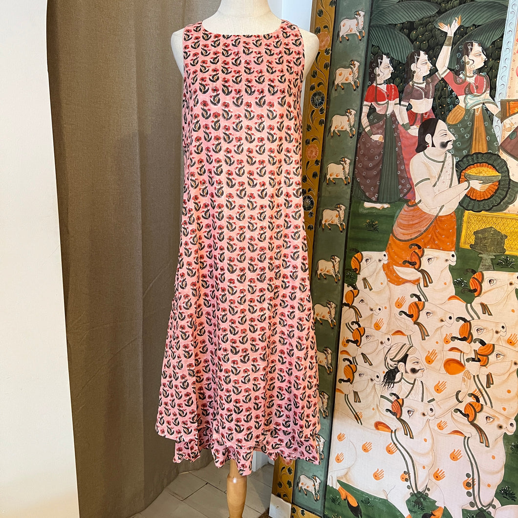 the KAFFIR midi - sweet pink with red flower