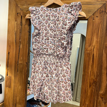 Load image into Gallery viewer, Kids JUMPSUIT - white with brown floral
