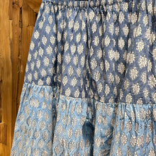 Load image into Gallery viewer, the TIERED skirt - Shades of blue
