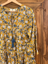 Load image into Gallery viewer, The Stevia dress - Navy Mustard floral
