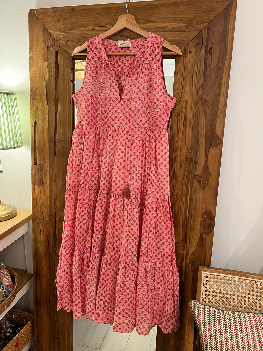 The BORAGE dress - Strawberry Pink buti/One size