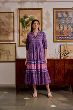 Load image into Gallery viewer, the CHILLI maxi  - purple &amp; pink floral
