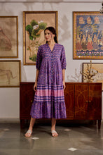 Load image into Gallery viewer, the CHILLI maxi  - purple &amp; pink floral
