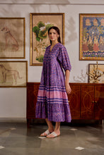 Load image into Gallery viewer, the CHILLI maxi  - purple &amp; pink floral
