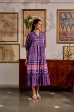 Load image into Gallery viewer, the CHILLI maxi  - purple &amp; pink floral
