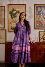 Load image into Gallery viewer, the CHILLI maxi  - purple &amp; pink floral
