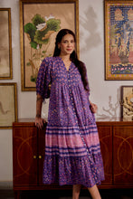 Load image into Gallery viewer, the CHILLI maxi  - purple &amp; pink floral
