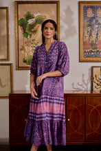 Load image into Gallery viewer, the CHILLI maxi  - purple &amp; pink floral
