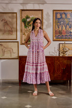 Load image into Gallery viewer, the BORAGE MAXI  - white and purple floral
