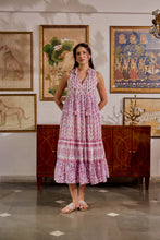 Load image into Gallery viewer, the BORAGE MAXI  - white and purple floral
