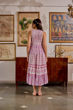Load image into Gallery viewer, the BORAGE MAXI  - white and purple floral
