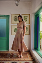 Load image into Gallery viewer, The CASSIA MAXI wrap dress - soft summer floral
