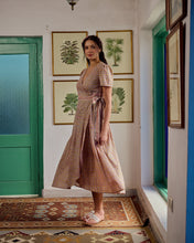Load image into Gallery viewer, The CASSIA MAXI wrap dress - soft summer floral
