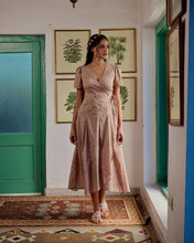 Load image into Gallery viewer, The CASSIA MAXI wrap dress - soft summer floral
