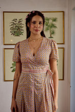 Load image into Gallery viewer, The CASSIA MAXI wrap dress - soft summer floral
