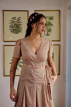 Load image into Gallery viewer, The CASSIA MAXI wrap dress - soft summer floral
