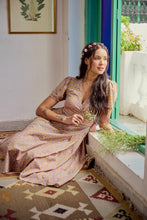 Load image into Gallery viewer, The CASSIA MAXI wrap dress - soft summer floral
