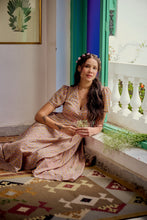 Load image into Gallery viewer, The CASSIA MAXI wrap dress - soft summer floral
