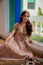 Load image into Gallery viewer, The CASSIA MAXI wrap dress - soft summer floral
