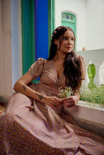 Load image into Gallery viewer, The CASSIA MAXI wrap dress - soft summer floral
