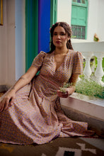 Load image into Gallery viewer, The CASSIA MAXI wrap dress - soft summer floral
