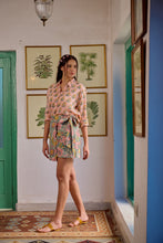 Load image into Gallery viewer, the WRAP skirt - pastel green floral
