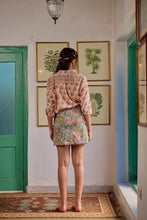 Load image into Gallery viewer, the WRAP skirt - pastel green floral
