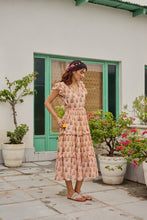 Load image into Gallery viewer, the CILANTRO midi - soft pink stripes
