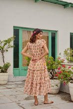 Load image into Gallery viewer, the CILANTRO midi - soft pink stripes

