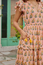 Load image into Gallery viewer, the CILANTRO midi - soft pink stripes
