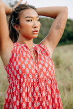 Load image into Gallery viewer, The BORAGE dress - royal red buti/One size
