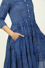 Load image into Gallery viewer, the CUMIN dress - ink blue delicate buti
