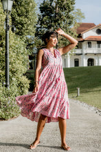 Load image into Gallery viewer, The BORAGE dress - pink floral/One size
