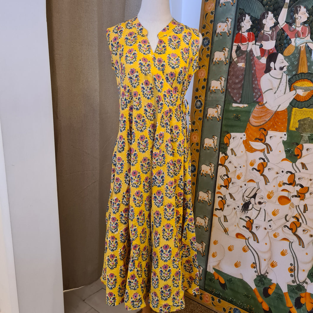 The CURRY dress - yellow floral