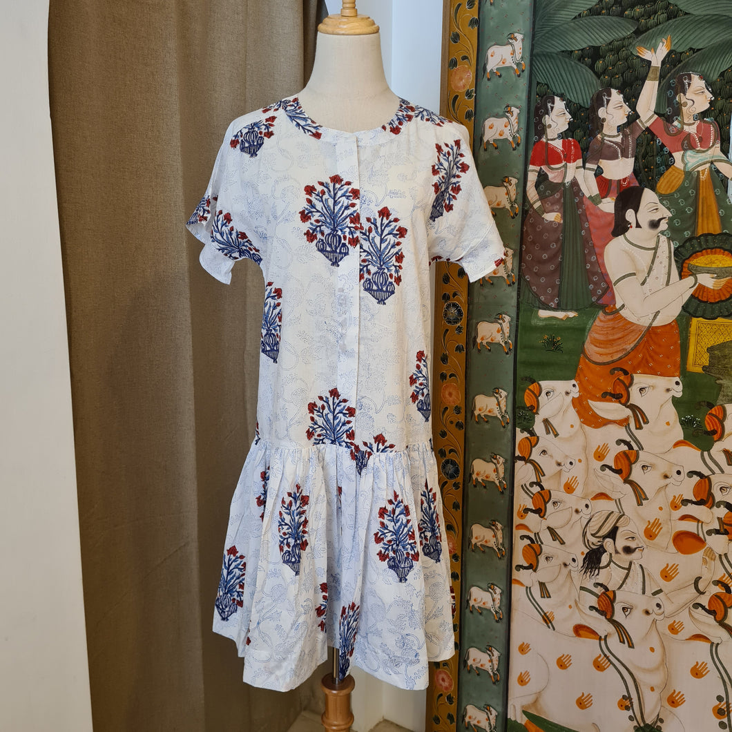 The CHIVES dress - blue buta